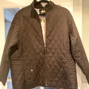 Light-weight quilted brown jacket (Lands End)